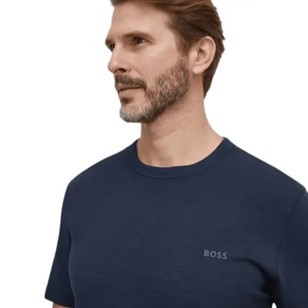 Hugo Boss - Ανδρικό T-shirt Tegood Regular Fit 50508243-404 Μπλε Σκούρο 50508243-404