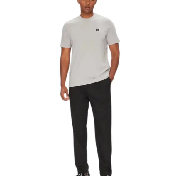 Calvin Klein - Ανδρικό T-shirt Cotton Badge Regular Fit LV04RC272G-RO2 Γκρι LV04RC272G-RO2