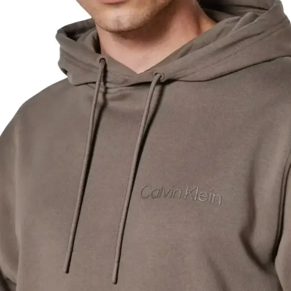 Calvin Klein - Ανδρικό Φούτερ Institutional Regular Fit J30J326404-PBX Καφέ J30J326404-PBX