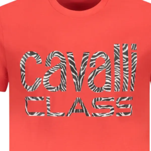 Cavalli Class - Ανδρική Μπλούζα T-Shirt Short Sleeve TXT61DJD060-02000 Κόκκινο TXT61DJD060-02000