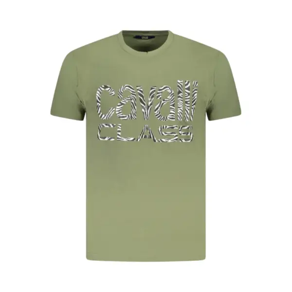 Cavalli Class - Ανδρική Μπλούζα T-Shirt Short Sleeve TXT61DJD060-04050 Λαδί