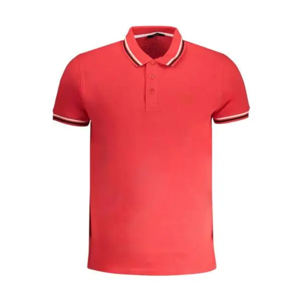 Cavalli Class - Ανδρικό Polo T-shirt QXT64TKB002-02000 Κόκκινο QXT64TKB002-02000