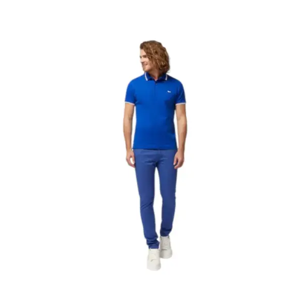 Harmont & Blaine - Ανδρική Μπλούζα Κοντομάνικη Polo LNL010021148-854 Μπλε LNL010021148-854