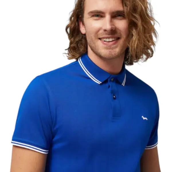 Harmont & Blaine - Ανδρική Μπλούζα Κοντομάνικη Polo LNL010021148-854 Μπλε LNL010021148-854