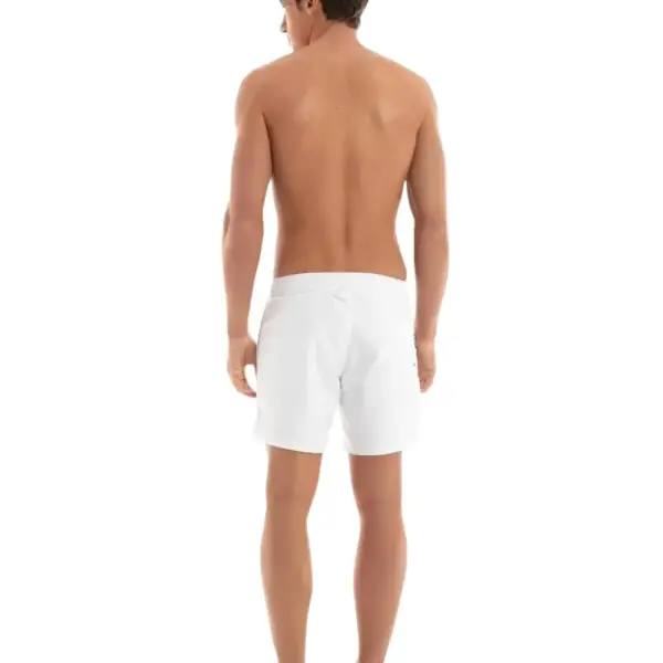 Karl Lagerfeld - Ανδρικό Μαγιό Σορτς KL22MBM01-WHITE Λευκό KL22MBM01-WHITE