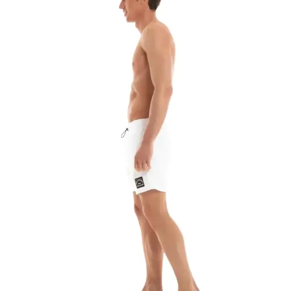 Karl Lagerfeld - Ανδρικό Μαγιό Σορτς KL22MBM01-WHITE Λευκό KL22MBM01-WHITE