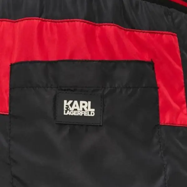 Karl Lagerfeld - Ανδρικό Μαγιό Σορτς με Ρίγες KL21MBS04-BLACK Μαύρο KL21MBS04-BLACK