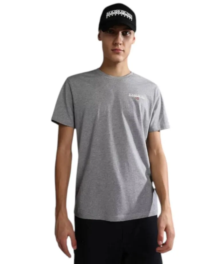 Napapijri - Ανδρικό T-shirt  S-Ice Ss NP0A4GWI160  Γκρι