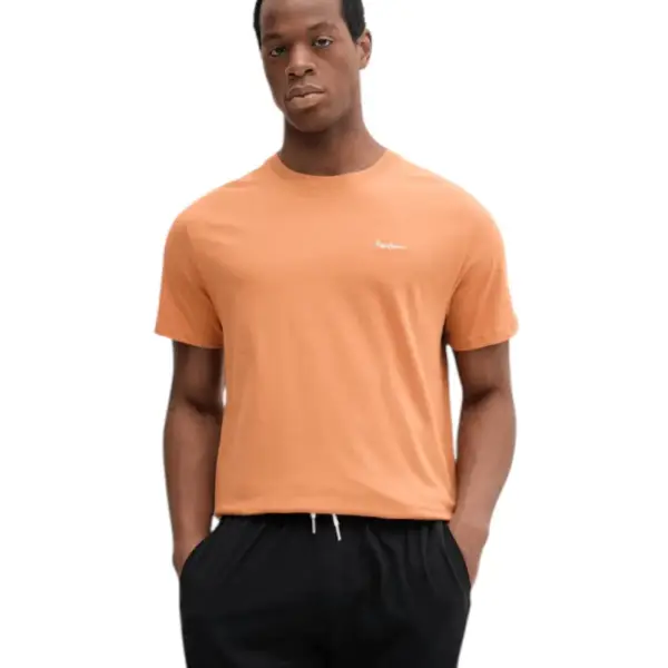 Pepe Jeans - Ανδρικό T-shirt Contrast Connor Regular Fit PM509933-166 Πορτοκαλί