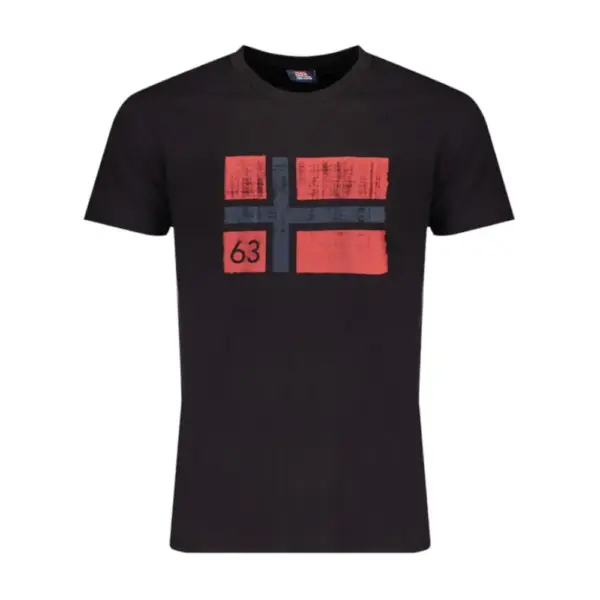 Norway Nautical School - Ανδρικό T-shirt Κοντομάνικο 846019-BLACK Μαύρο