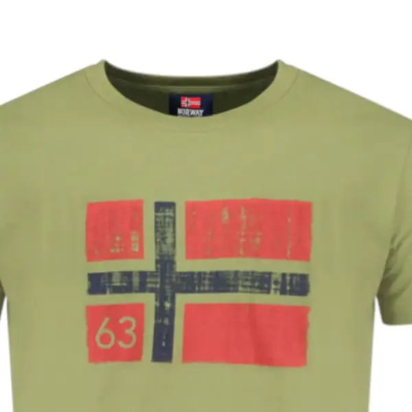 Norway Nautical School - Ανδρικό T-shirt Κοντομάνικο 846019-MILITY Πράσινο 846019-MILITY