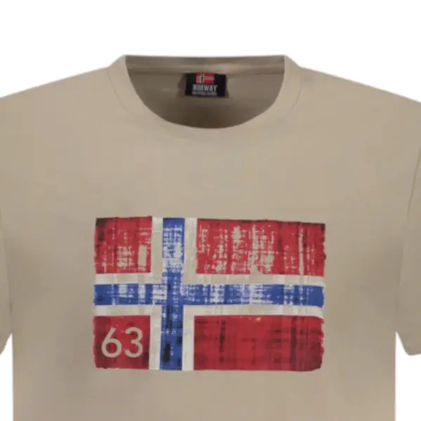 Norway Nautical School - Ανδρικό T-shirt Κοντομάνικο 846019-ROPE Μπεζ 846019-ROPE