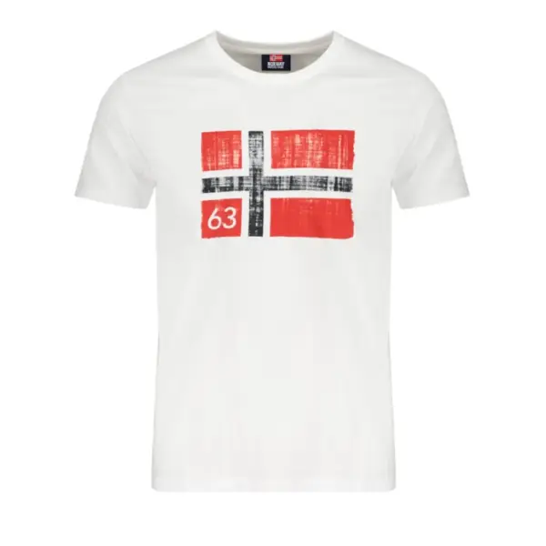 Norway Nautical School - Ανδρικό T-shirt Κοντομάνικο 846019-WHITE Λευκό