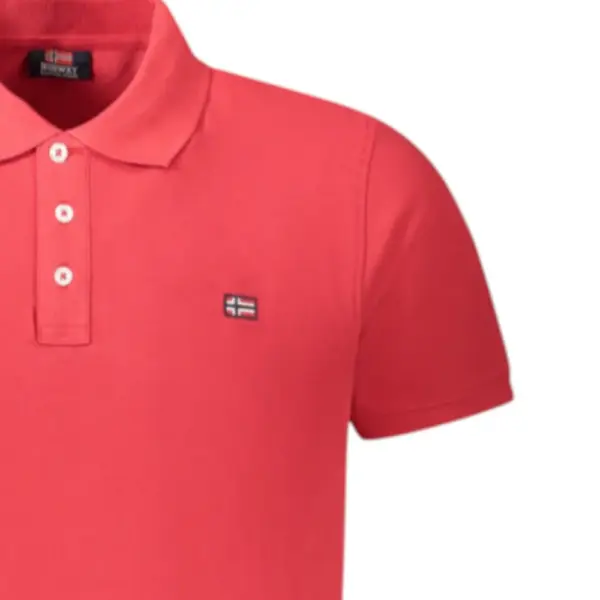 Norway Nautical School - Ανδρικό T-shirt Κοντομάνικο Polo 838861-BITTER Κόκκινο 838861-BITTER