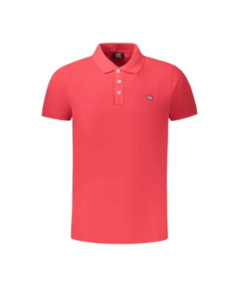 Norway Nautical School - Ανδρικό T-shirt Κοντομάνικο Polo 838861-BITTER Κόκκινο