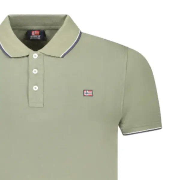 Norway Nautical School - Ανδρικό T-shirt Κοντομάνικο Polo 838862-ARMY Πράσινο 838862-ARMY