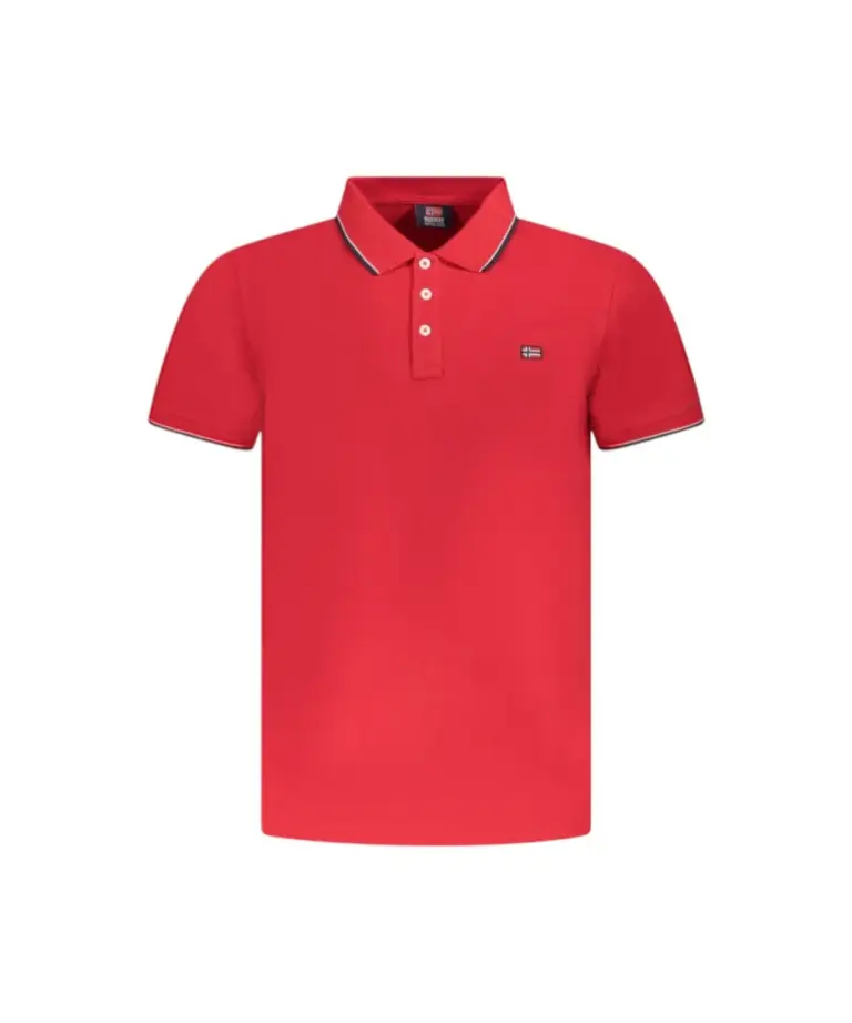 Norway Nautical School - Ανδρικό T-shirt Κοντομάνικο Polo 838862-BITTER Κόκκινο
