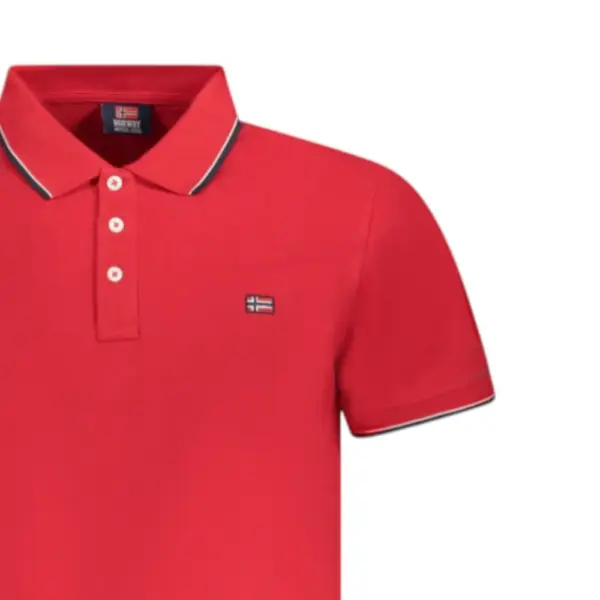 Norway Nautical School - Ανδρικό T-shirt Κοντομάνικο Polo 838862-BITTER Κόκκινο 838862-BITTER