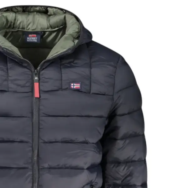 Norway Nautical School - Ανδρικό Χειμωνιάτικο Μπουφάν Puffer 849150-BLACKA Μαύρο 849150-BLACKA