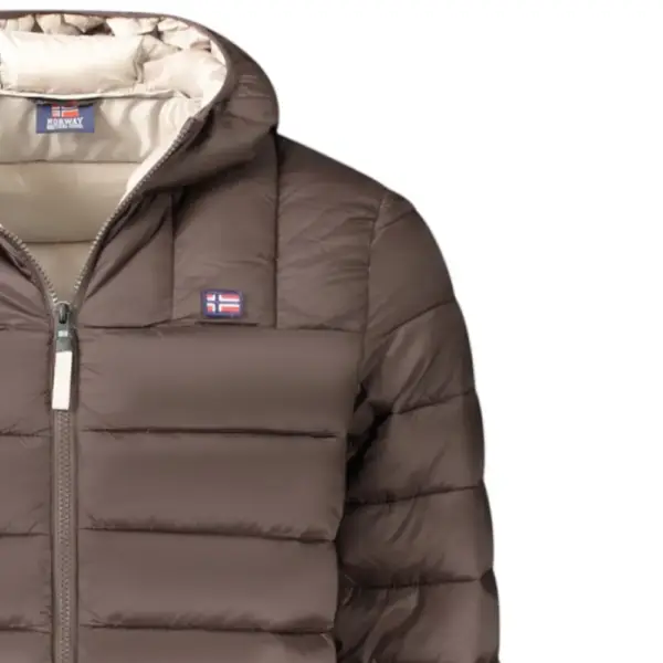 Norway Nautical School - Ανδρικό Χειμωνιάτικο Μπουφάν Puffer 849150-BROWN Καφέ 849150-BROWN