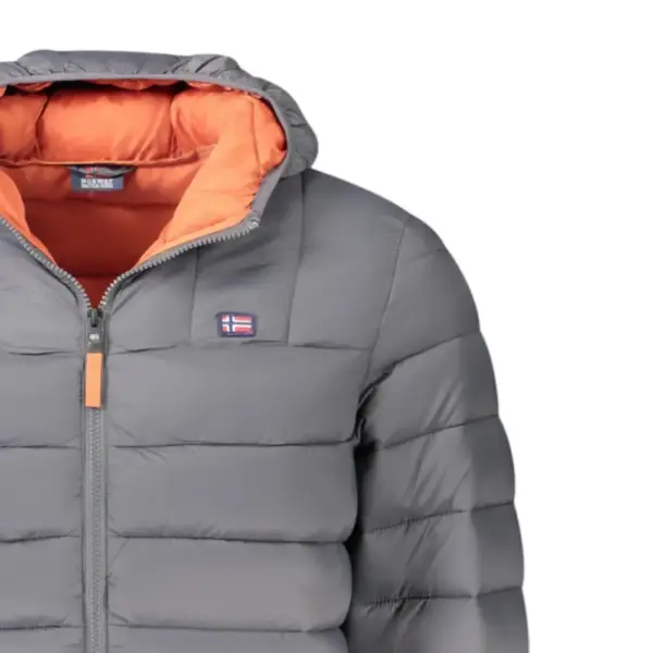 Norway Nautical School - Ανδρικό Χειμωνιάτικο Μπουφάν Puffer 849150-REVRAS Γκρι 849150-REVRAS