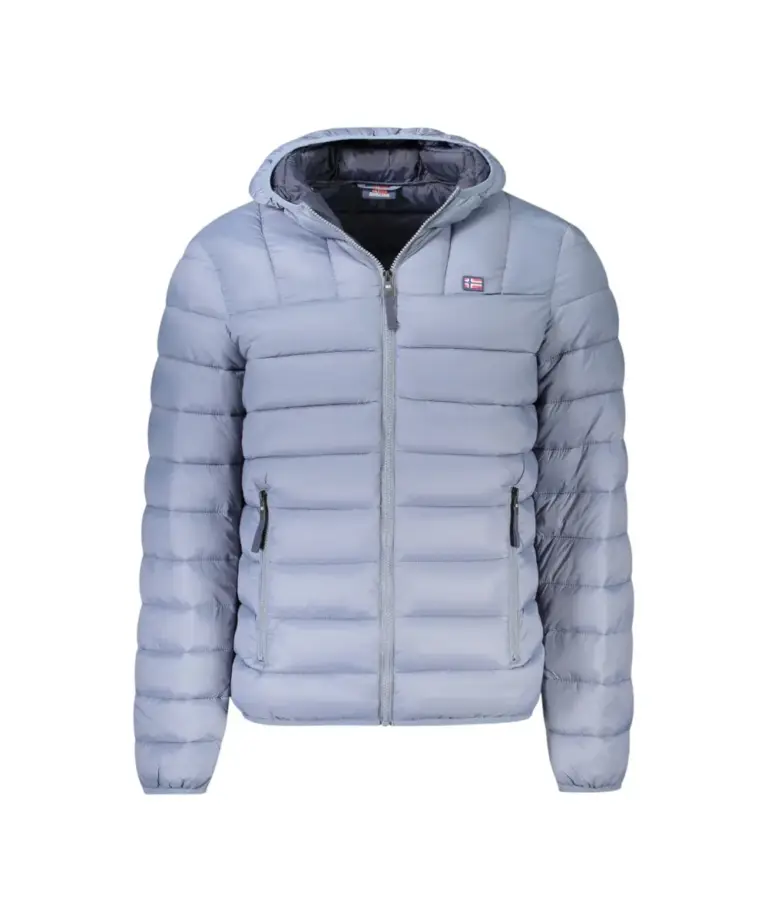 Norway Nautical School - Ανδρικό Χειμωνιάτικο Μπουφάν Puffer 849150-TYPHOO Γκρι Ανοιχτό