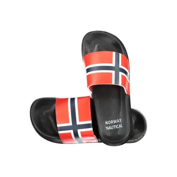 Norway Nautical School – Ανδρικές Παντόφλες 831002-BLACK Μαύρο