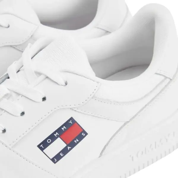 Tommy Hilfiger - Ανδρικά Sneakers Retro Basket EM0EM00955-YBR Λευκό EM0EM00955-YBR