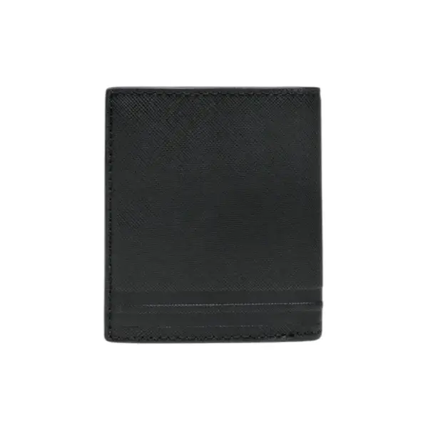 Tommy Hilfiger - Ανδρικό Δερμάτινο Πορτοφόλι Th Business Leather Trifold AM0AM10984-BDS Μαύρο AM0AM10984-BDS