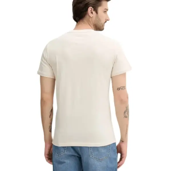 Tommy Hilfiger - Ανδρικό T-shirt Linear Chest Slim Fit DM0DM21780-AE3 Μπεζ DM0DM21780-AE3