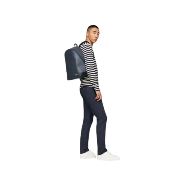 Tommy Hilfiger - Ανδρικό Σακίδιο Πλάτης Th Pique AM0AM11782-DW6 Μπλε Σκούρο AM0AM11782-DW6