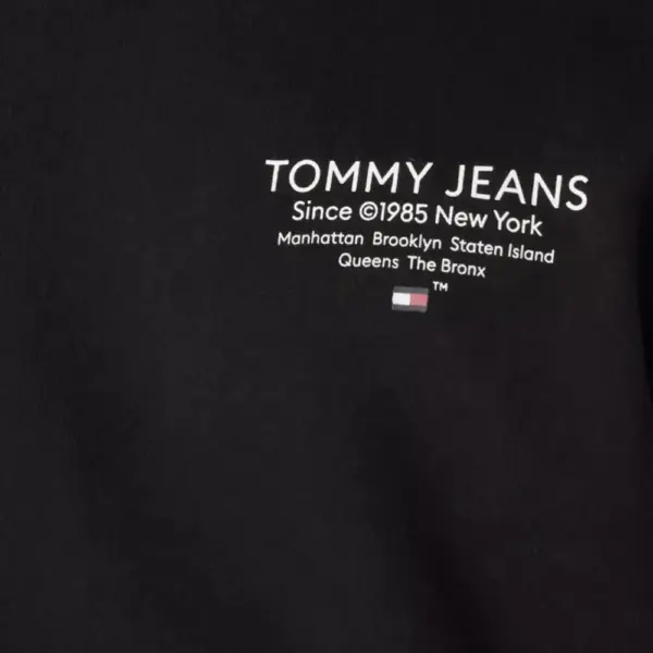 Tommy Hilfiger - Ανδρικό Φούτερ Essential Graphic Crew DM0DM18404-BDS Μαύρο DM0DM18404-BDS
