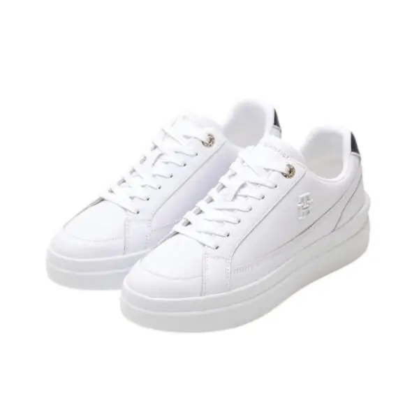 Tommy Hilfiger - Γυναικεία Sneaker Th Elevated Court FW0FW07568-YBS Λευκό FW0FW07568-YBS