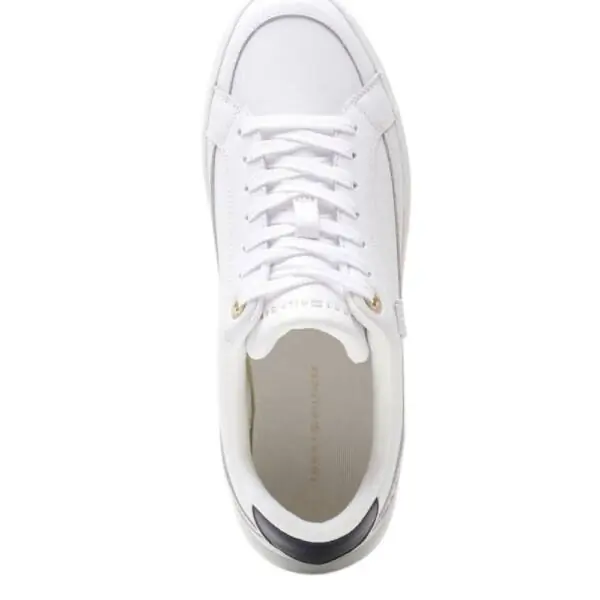 Tommy Hilfiger - Γυναικεία Sneaker Th Elevated Court FW0FW07568-YBS Λευκό FW0FW07568-YBS