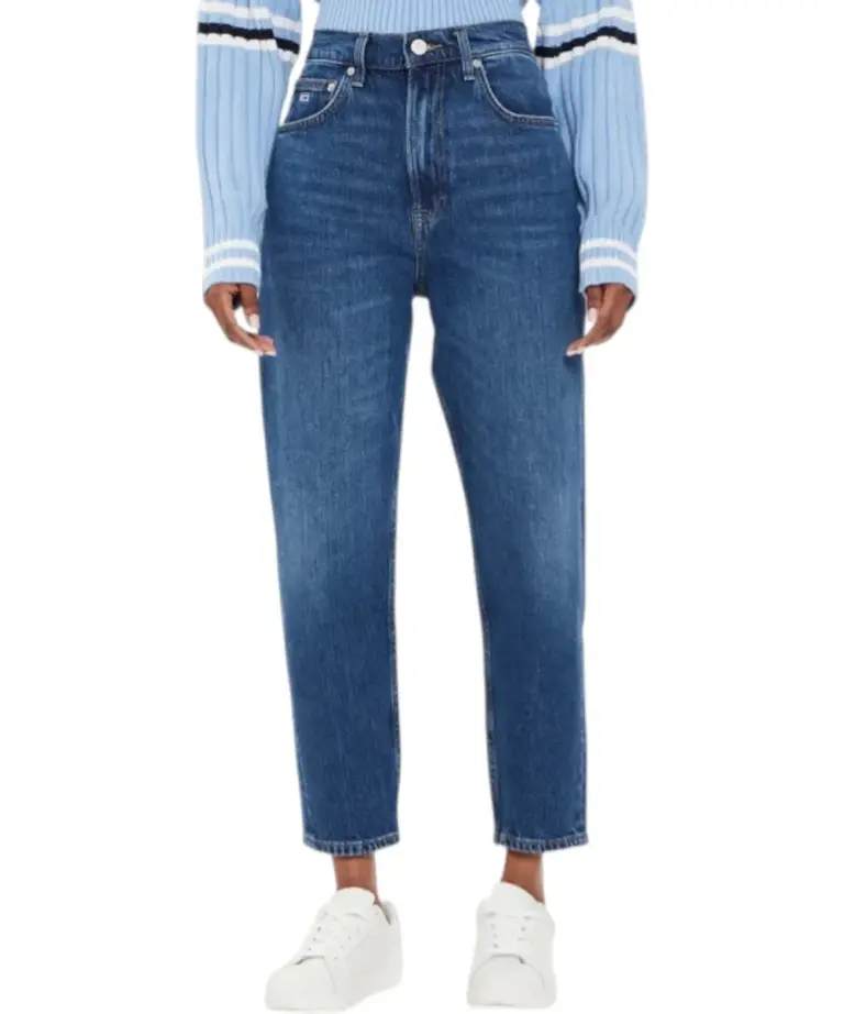 Tommy Hilfiger - Γυναικείο Jean Ultra High Rise Mom Fit DW0DW19244-1BK Μπλε