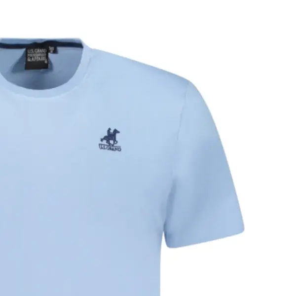 U.S. Grand Polo - Ανδρικό T-shirt AU02643-4CIELO Γαλάζιο AU02643-4CIELO