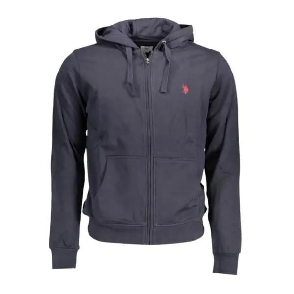 U.S. Polo Assn. - Ανδρική Φούτερ Ζακέτα με Κουκούλα και Τσέπες 63025-53223-179 Μπλε Ναυτικό 63025-53223-179