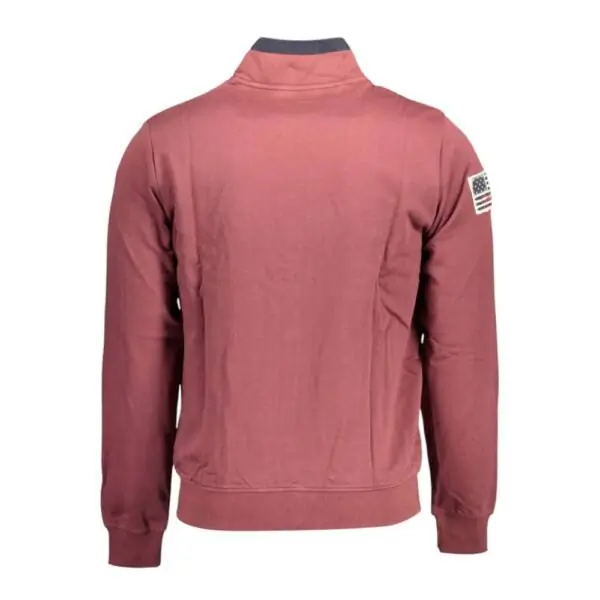 U.S. Polo Assn. - Ανδρική Φούτερ Ζακέτα με Τσέπες 63032-53223-359 Μπορντό 63032-53223-359