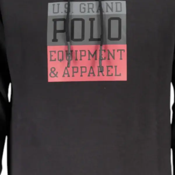 U.S.Grand Polo Club - Ανδρικό Φούτερ Με Λογότυπο USF901-BLACK Μαύρο USF901-BLACK