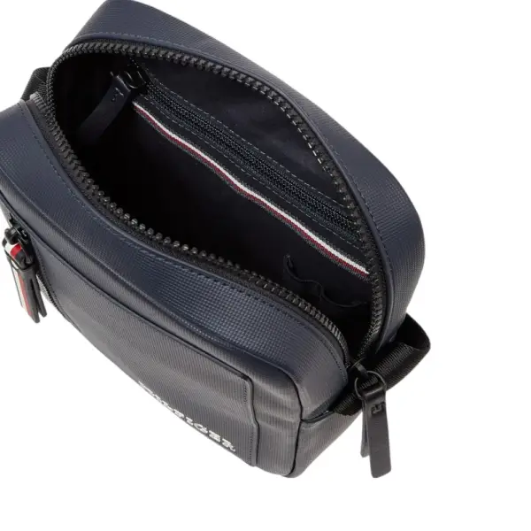 Tommy Hilfiger - Ανδρική Τσάντα Ώμου / Χιαστί Th Pique Mini Reporter AM0AM11794-DW6 Μπλε Σκούρο AM0AM11794-DW6