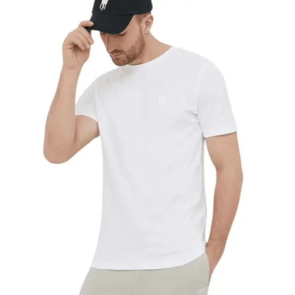 Hugo Boss - Ανδρικό T-shirt Orange San Jared-C Tales 50508584-100 Λευκό 50508584-100