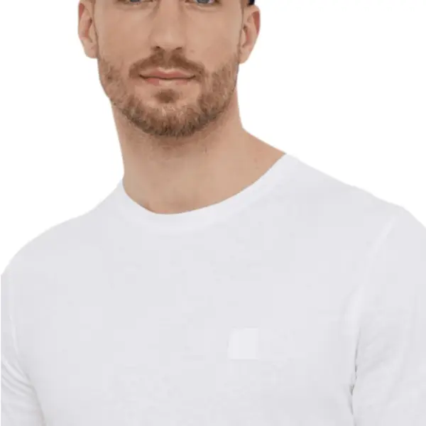 Hugo Boss - Ανδρικό T-shirt Orange San Jared-C Tales 50508584-100 Λευκό 50508584-100