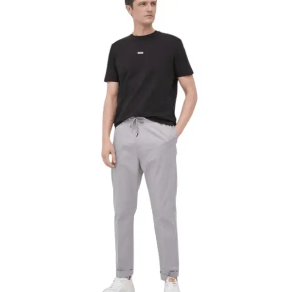 Hugo Boss - Ανδρικό T-shirt Tchup Relaxed Fit 50473278-001 Μαύρο 50473278-001