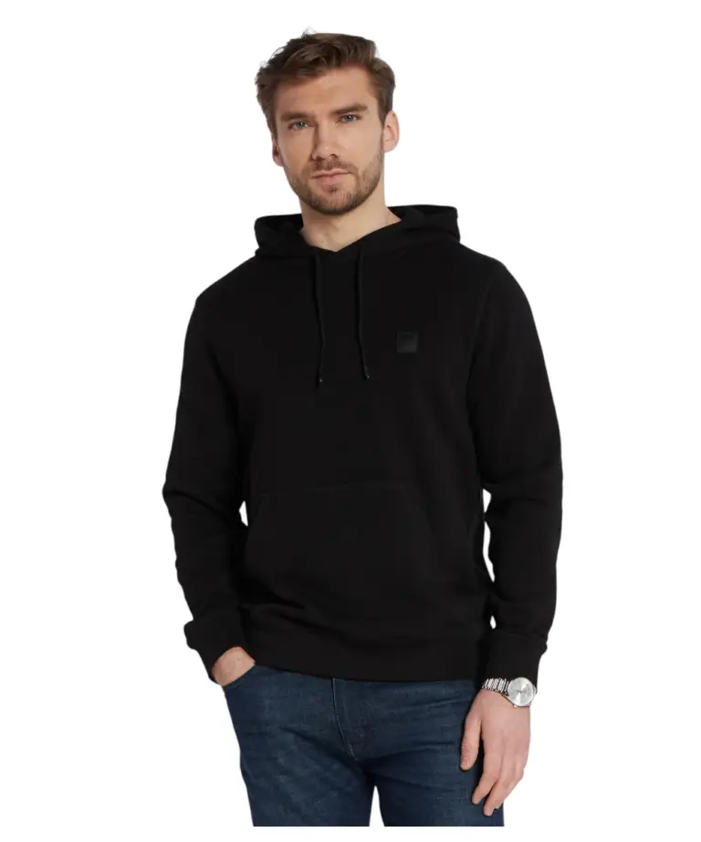 Hugo Boss - Ανδρικό Φούτερ Με Κουκούλα Wetalk 50509314-001 Μαύρο