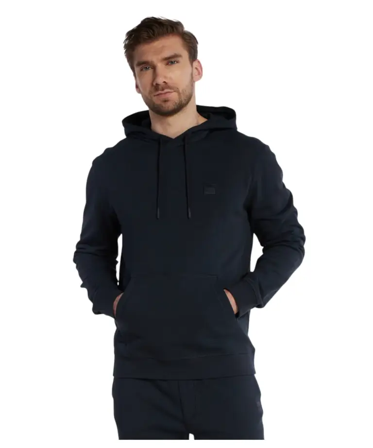 Hugo Boss - Ανδρικό Φούτερ Με Κουκούλα Wetalk 50509314-404 Μπλε