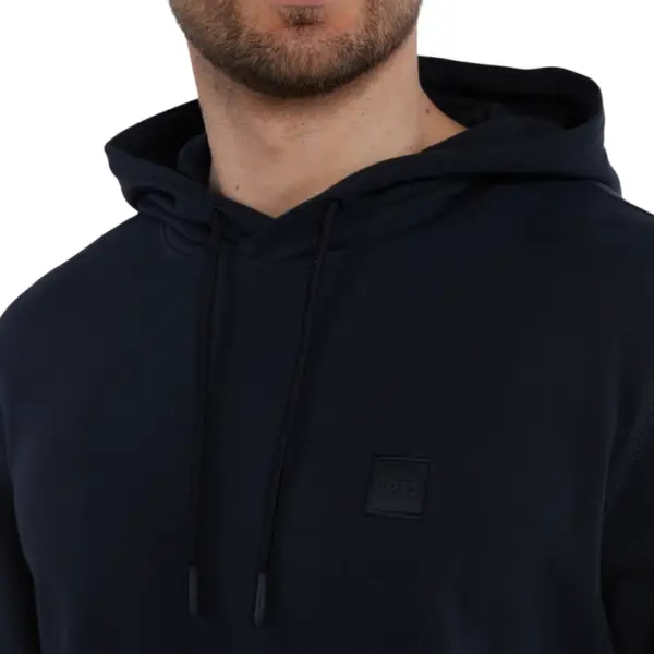 Hugo Boss - Ανδρικό Φούτερ Με Κουκούλα Wetalk 50509314-404 Μπλε 50509314-404
