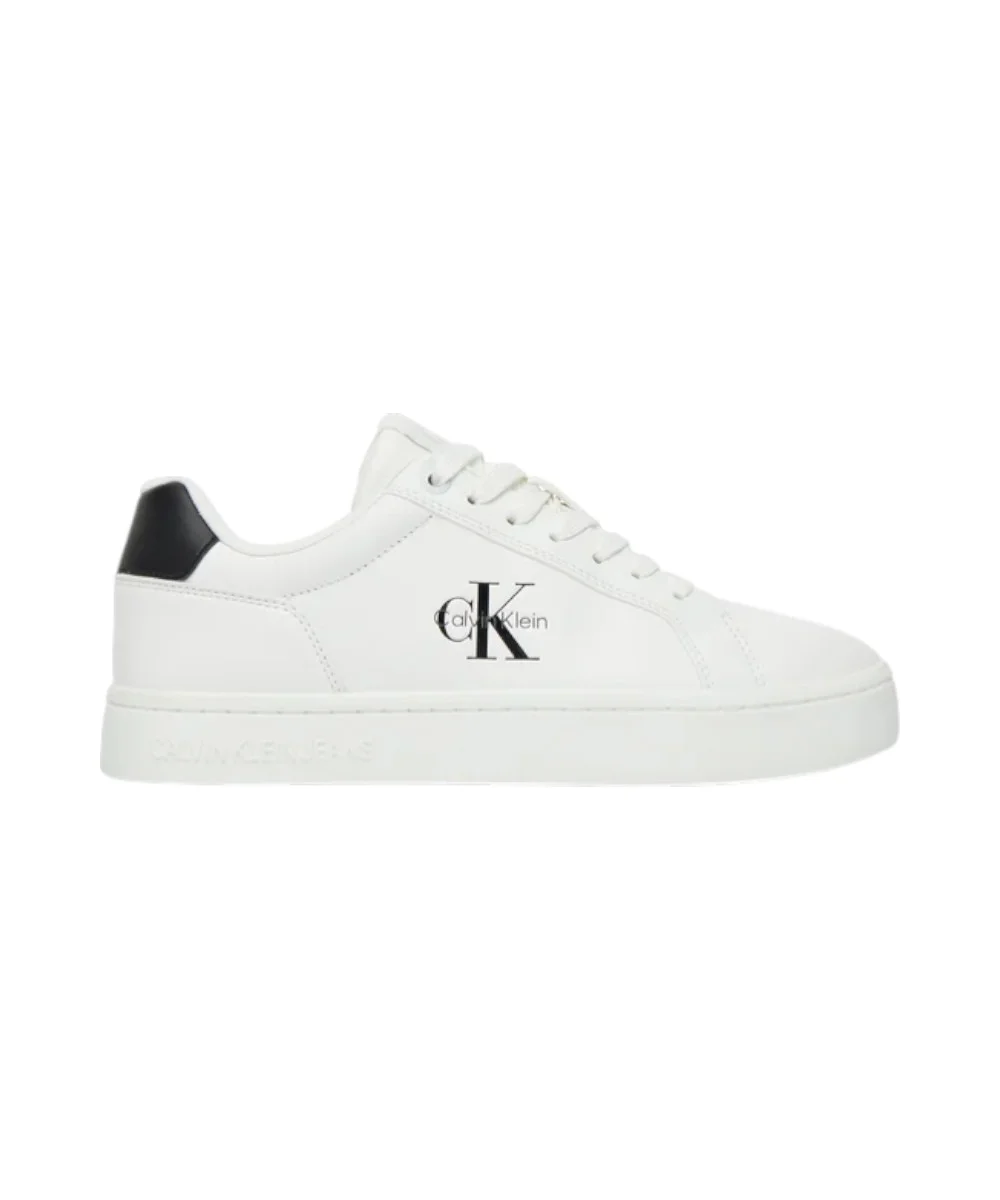Calvin Klein - Γυναικεία Sneakers Classic Cupsole Mono Lth Wn YW0YW01902-01W Λευκό