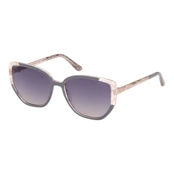 Guess - Γυναικεία Γυαλιά Ηλίου GU7882S-20B με Γκρι Κοκκάλινο Σκελετό και Μωβ Φακό GU7882S-20B