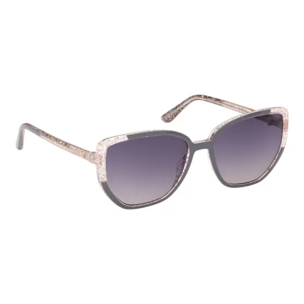 Guess - Γυναικεία Γυαλιά Ηλίου GU7882S-20B με Γκρι Κοκκάλινο Σκελετό και Μωβ Φακό GU7882S-20B