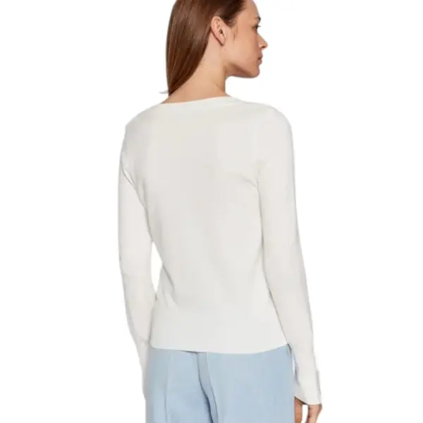 Guess - Γυναικεία Ζακέτα Zena Regular Fit W2YR33Z2V62-G012 Λευκό W2YR33Z2V62-G012